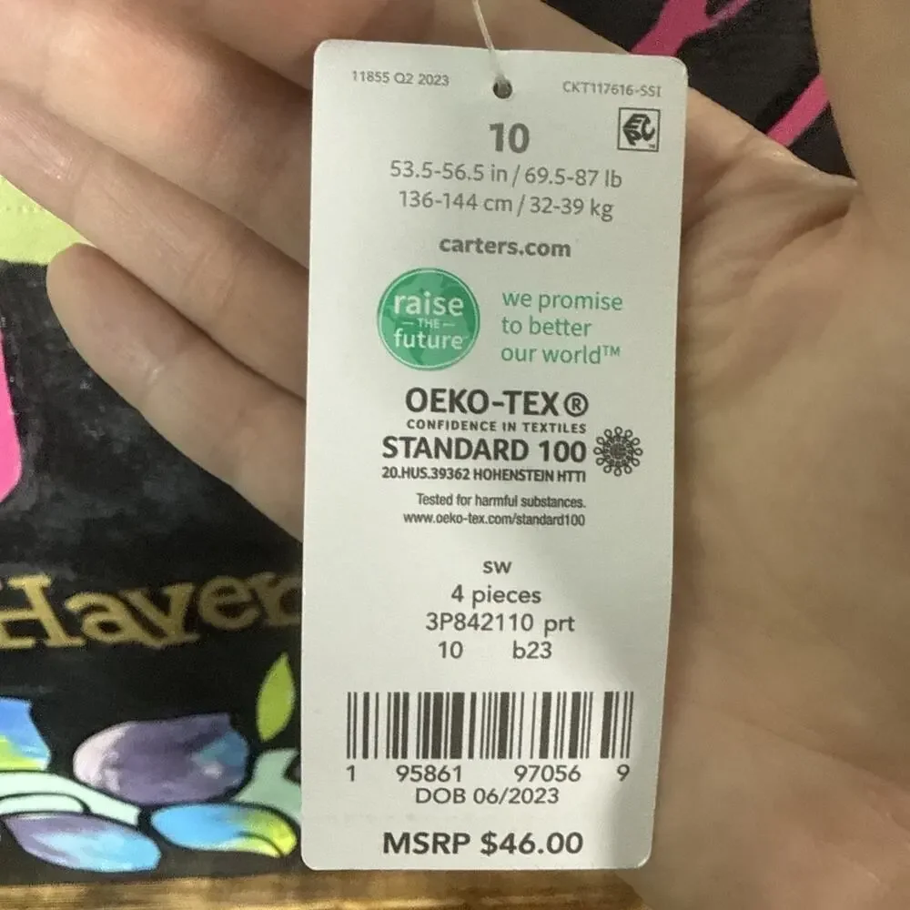 Carter’s Dino Tee, Green, Size 10